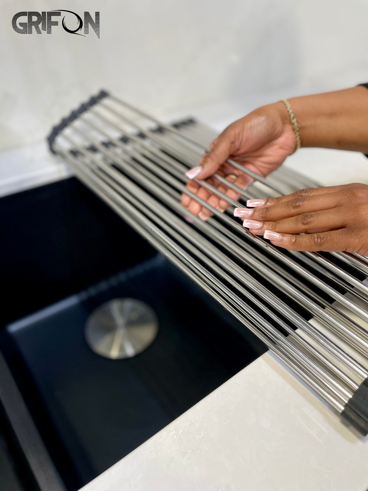 Multipurpose Over-Sink Roll-up Drying Rack