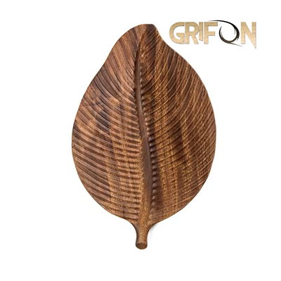 Leaf Shaped Wood Fruit Serving Platters