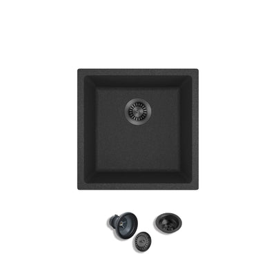 ASTRA 17" GGS917 - Granite Sink 17" - Single Bowl Undermount  - Kitchen Sink