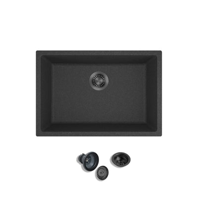 SAPPHIRE  25"  GGS 925 - Granite Sink 25" - Single Bowl Undermount - Kitchen Sink