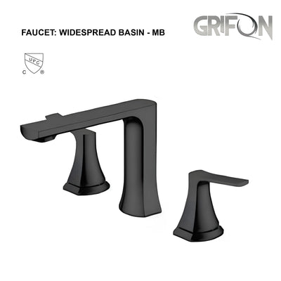 Widespread Basin Faucet – Solid Brass Construction – Chrome
