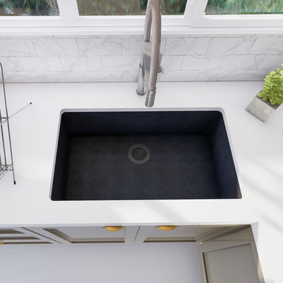 ATLAS 29"  GGS 930 - Granite Sink 29" - Single Bowl Undermount - Kitchen Sink