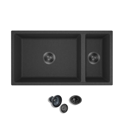 TITAN 32" GGS 932   Granite Sink 32" - Double Bowl Undermount - Kitchen Sink