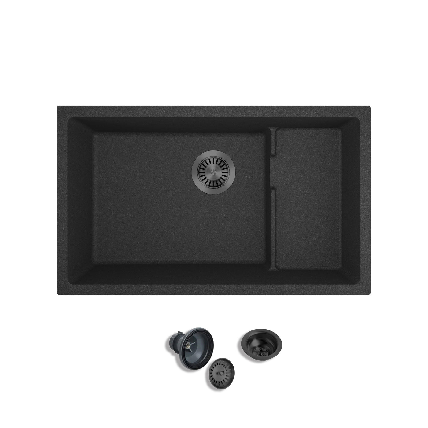 VIVANA 29" GGS 929 - Granite Sink 29"- Double Bowl Undermount - Kitchen Sink