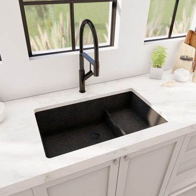 VIVANA 29" GGS 929 - Granite Sink 29"- Double Bowl Undermount - Kitchen Sink