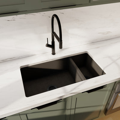 TITAN 32" GGS 932   Granite Sink 32" - Double Bowl Undermount - Kitchen Sink