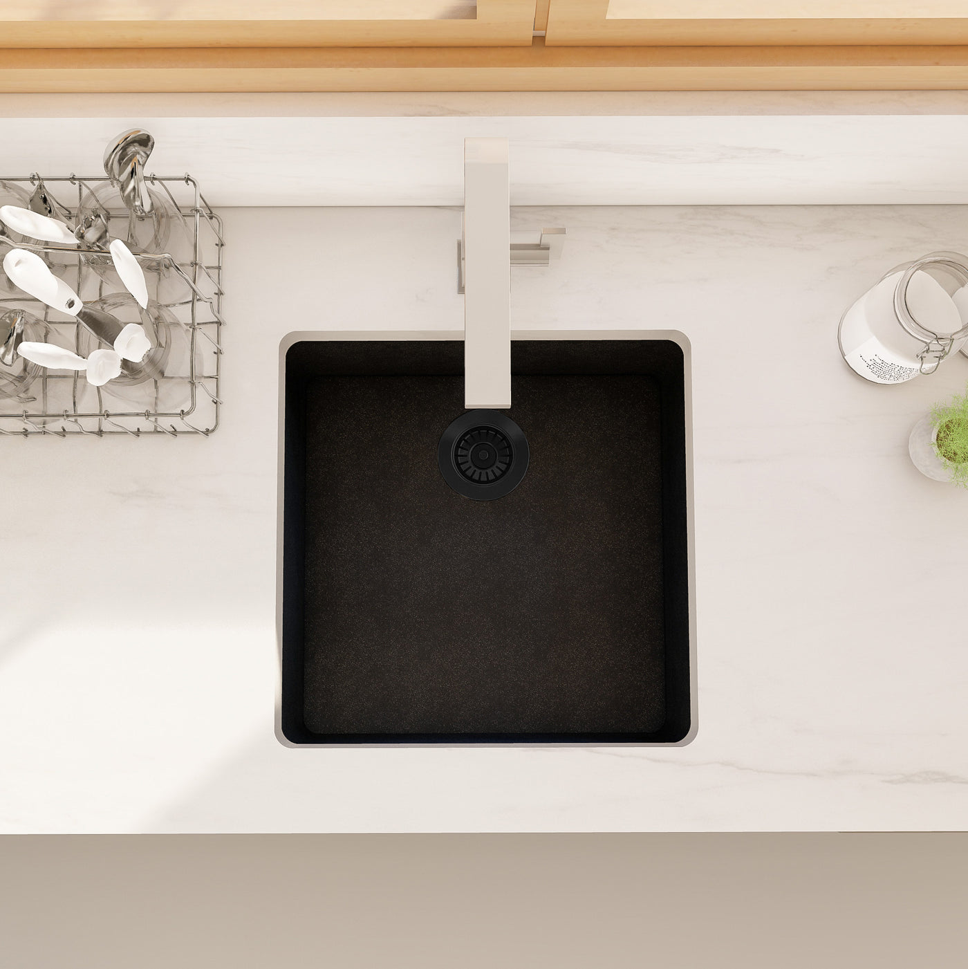 ASTRA 17" GGS917 - Granite Sink 17" - Single Bowl Undermount  - Kitchen Sink