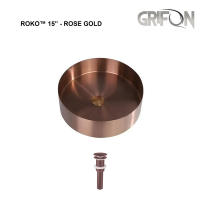 ROKO™ 15" - bathroom single bowl sink