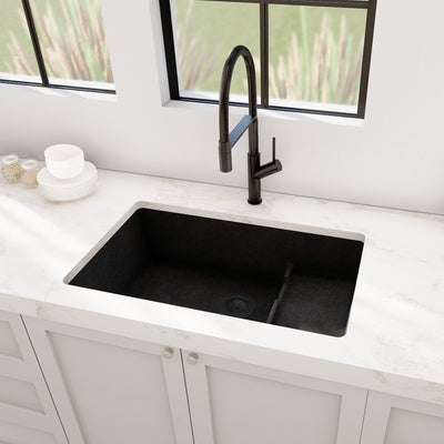 VIVANA 29" GGS 929 - Granite Sink 29"- Double Bowl Undermount - Kitchen Sink