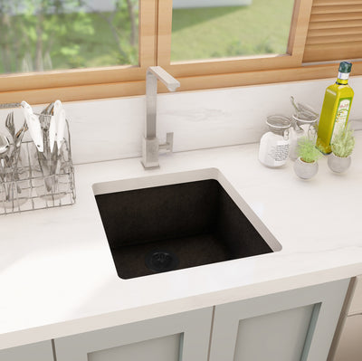 ASTRA 17" GGS917 - Granite Sink 17" - Single Bowl Undermount  - Kitchen Sink