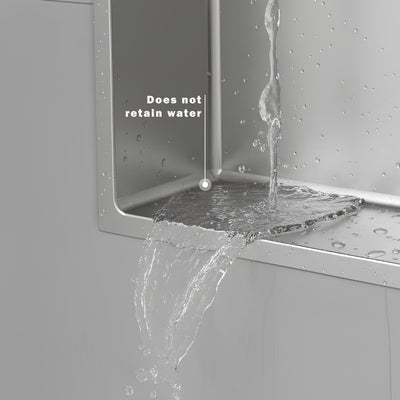 NICHE DE DOUCHE - GN2412-BN Niche de douche murale à cuve unique en acier inoxydable