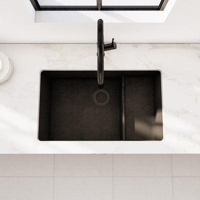 VIVANA 29" GGS 929 - Granite Sink 29"- Double Bowl Undermount - Kitchen Sink