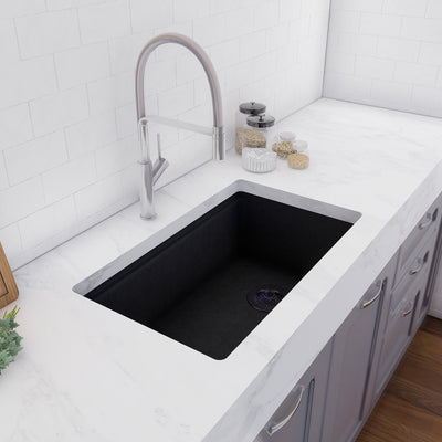 AZUR30™ GGS980 - Granite Sink 30" - Single Bowl Undermount Workstation - Kitchen Sink with Accessories