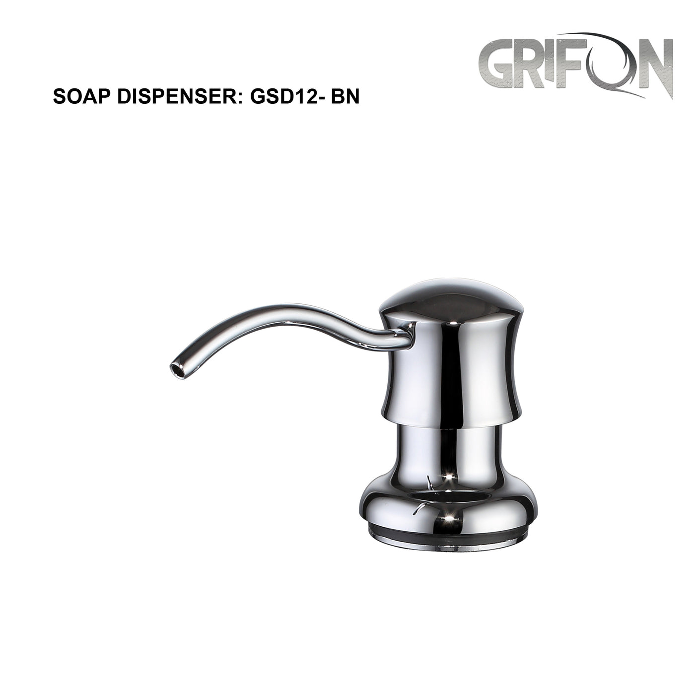 DISTRIBUTEUR DE SAVON - GSD12 Distributeur de savon et de lotion de cuisine en acier inoxydable noir