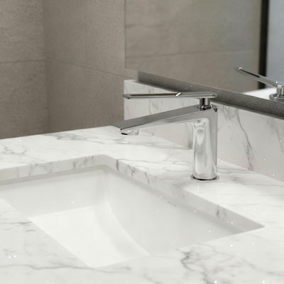 SIRUS™ GF710 - Contemporary Style Single-Handle - Chrome & Mat Black - Bathroom Sink Faucet