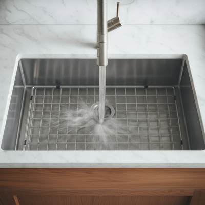 Eterna™ GS330 - Stainless Steel 30" Single bowl Undermount Standard Kitchen sink with accessories