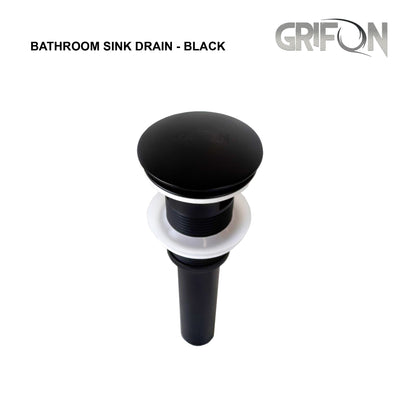 Pop-Up Drain - Bathroom Sink - Black