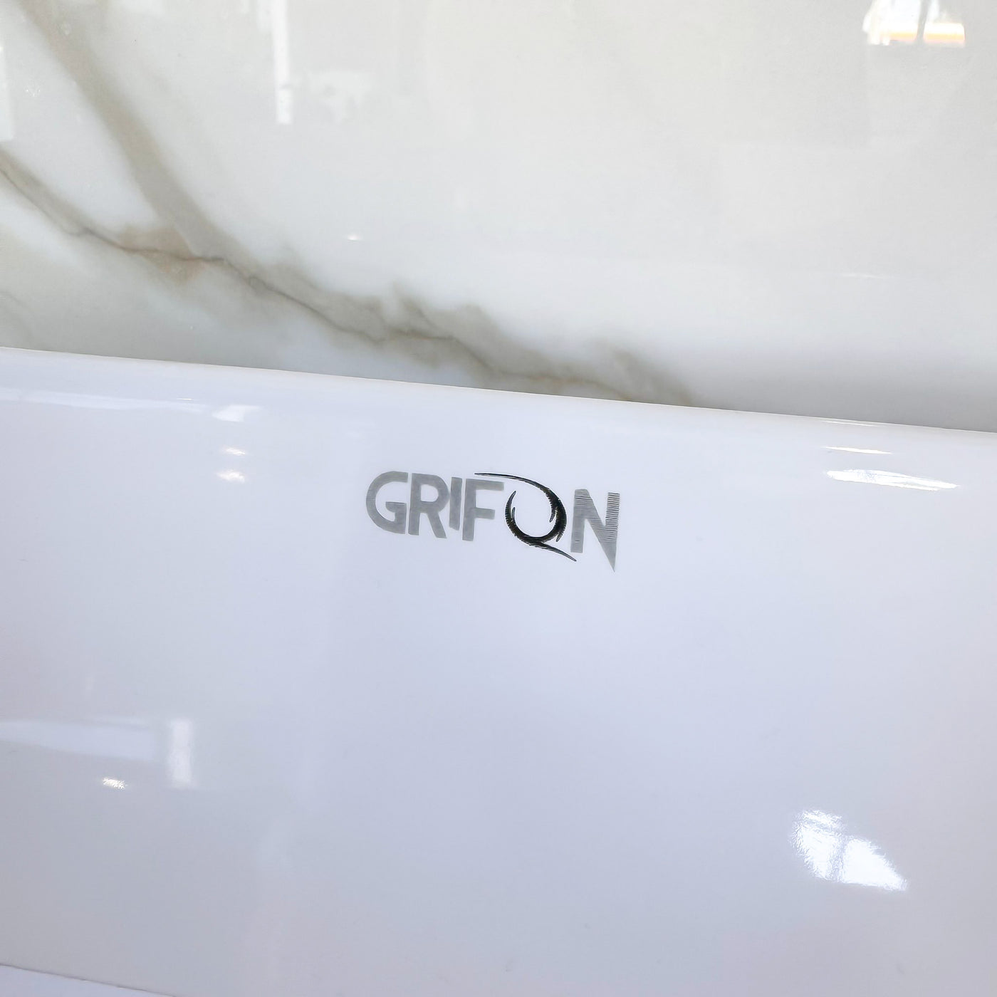 Singapore™ GS0469 – White Ceramic 19,7” - Rectangular Vessel sink-  Bathroom Sink