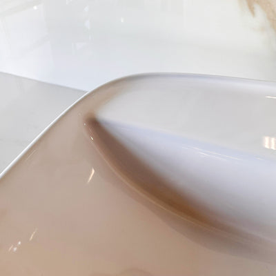 LISBON™ GS436-60 – White Ceramic 23,6” - Rectangular Vessel sink-  Bathroom Sink