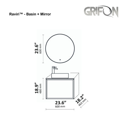 Raviri™ - Wall-Mounted Bathroom Vanity 36", 48" & 60" Sizes