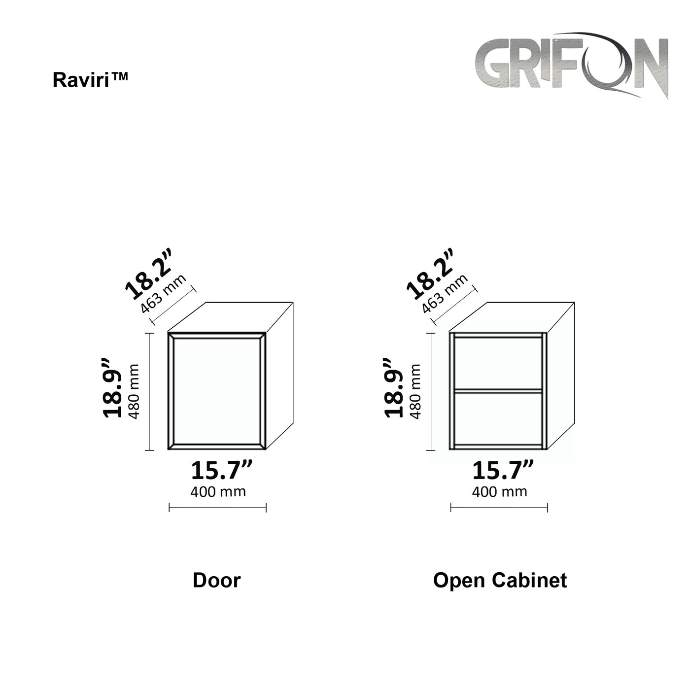 Raviri™ - Wall-Mounted Bathroom Vanity 36", 48" & 60" Sizes