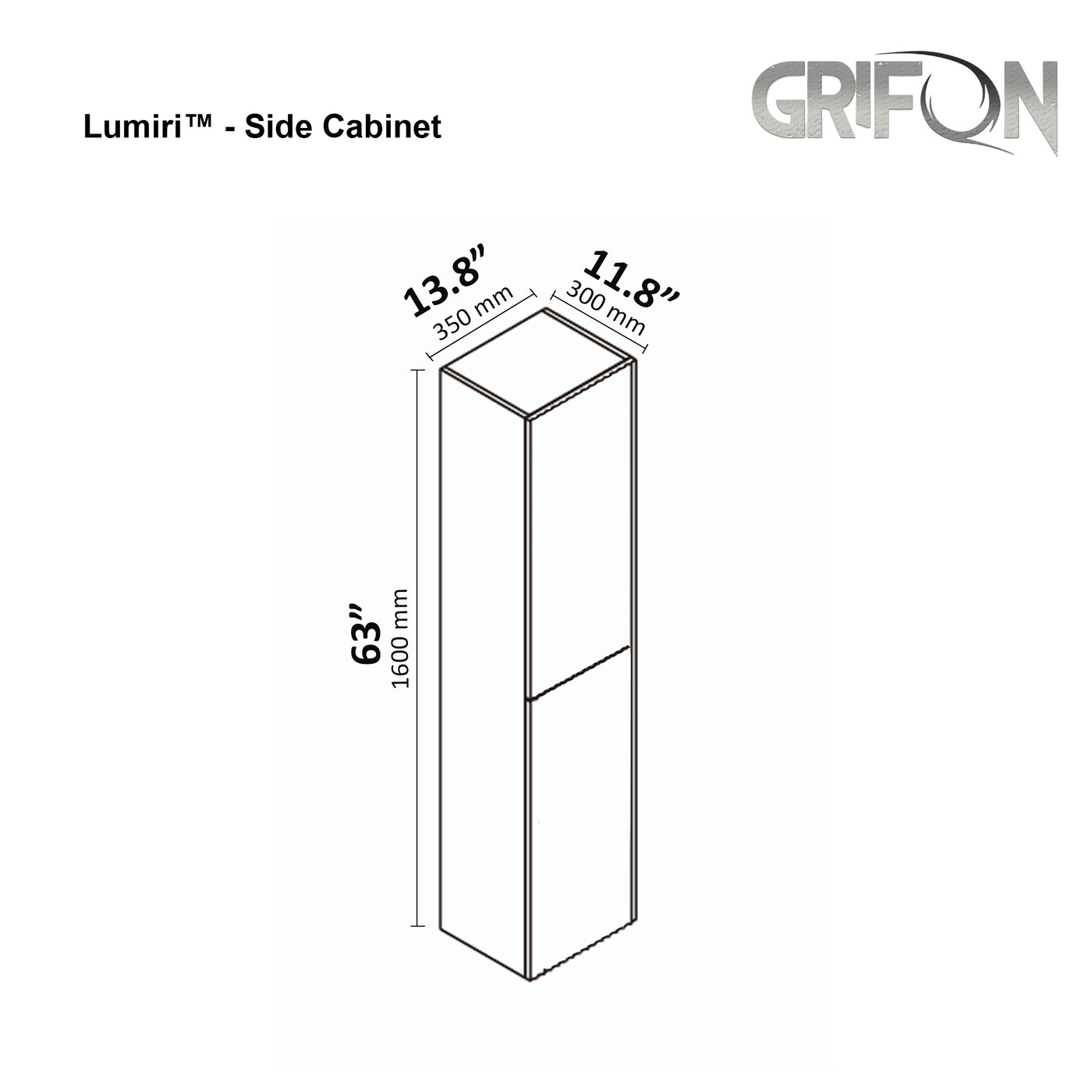 Lumiri™ - Wall-Mounted Bathroom Vanity 36", 48" & 60" Sizes