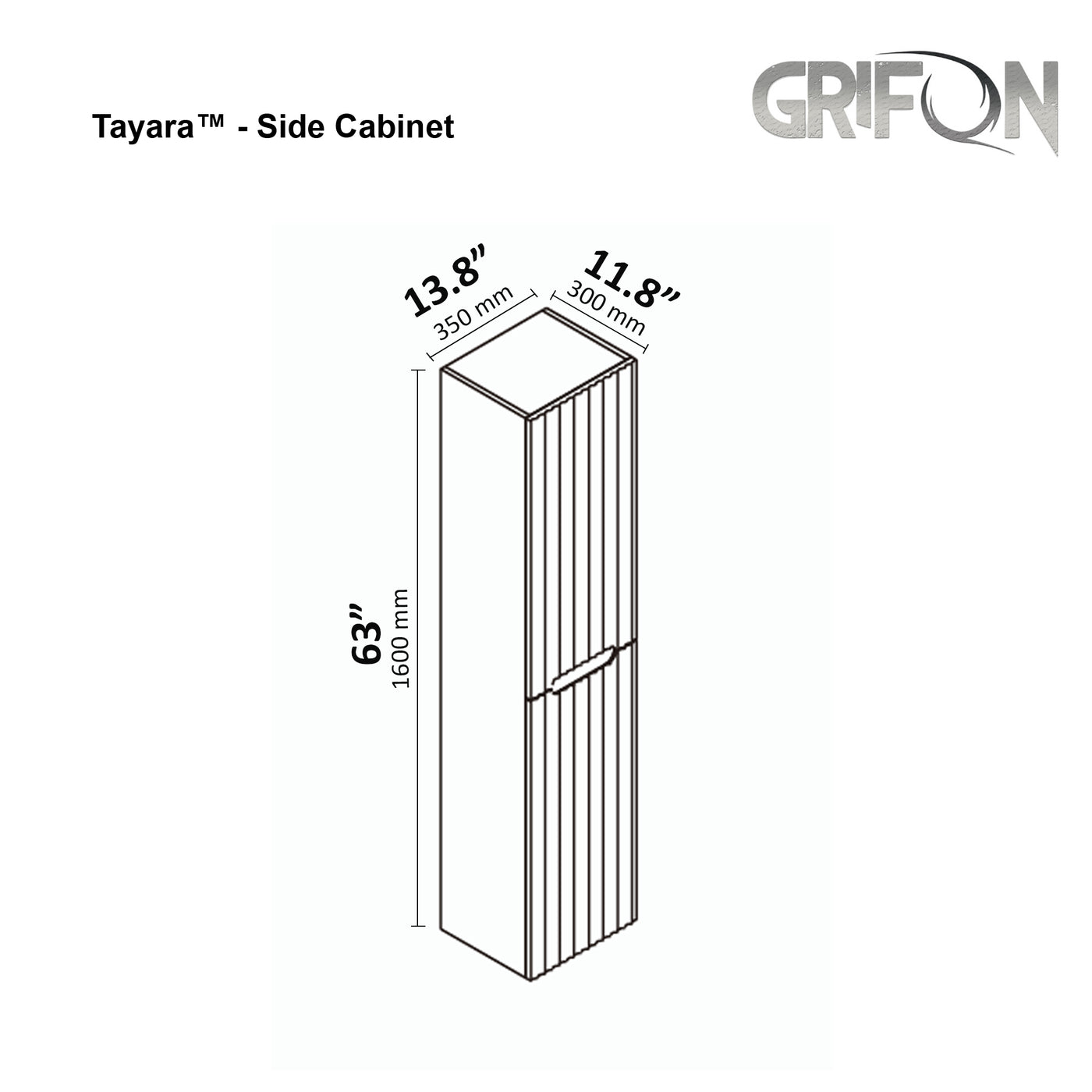 Tayara™ - 48" Wall-Mounted Bathroom Vanity