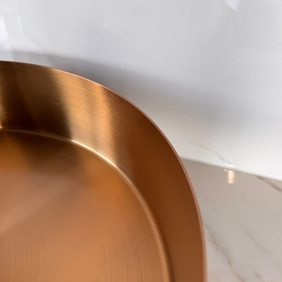 ROKO™ – Single Bowl Rectangular Stainless Steel - 15"- Black & Rose Gold - Bathroom Sink