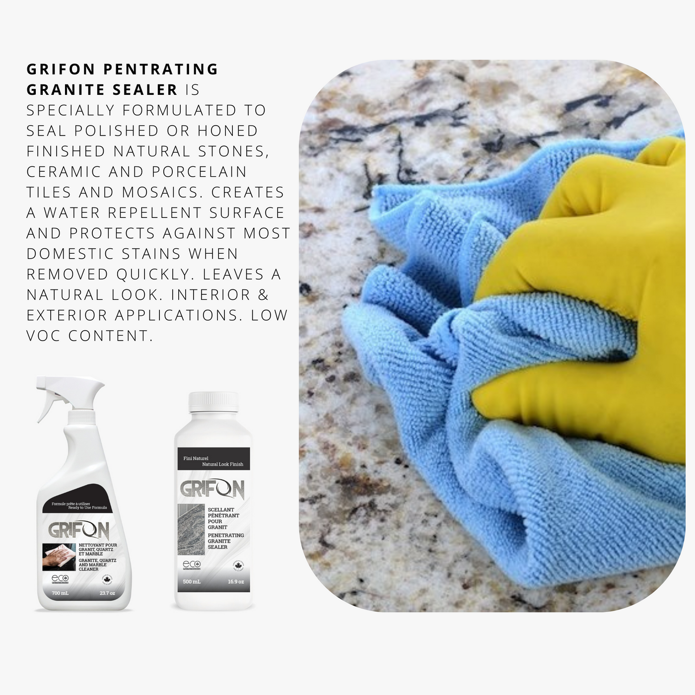 Maintenance & Cleaner Kit for stone