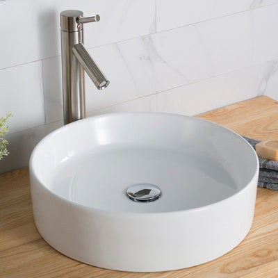 Ceramic Bathroom Sink in White